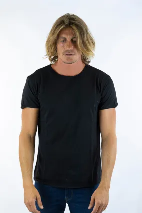  1921 T-shirt nera Basic 1921 cotone made in italy  