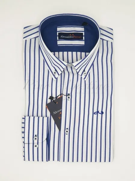 ALESSANDRO FERRARI Camicia manica lunga Slim Fit