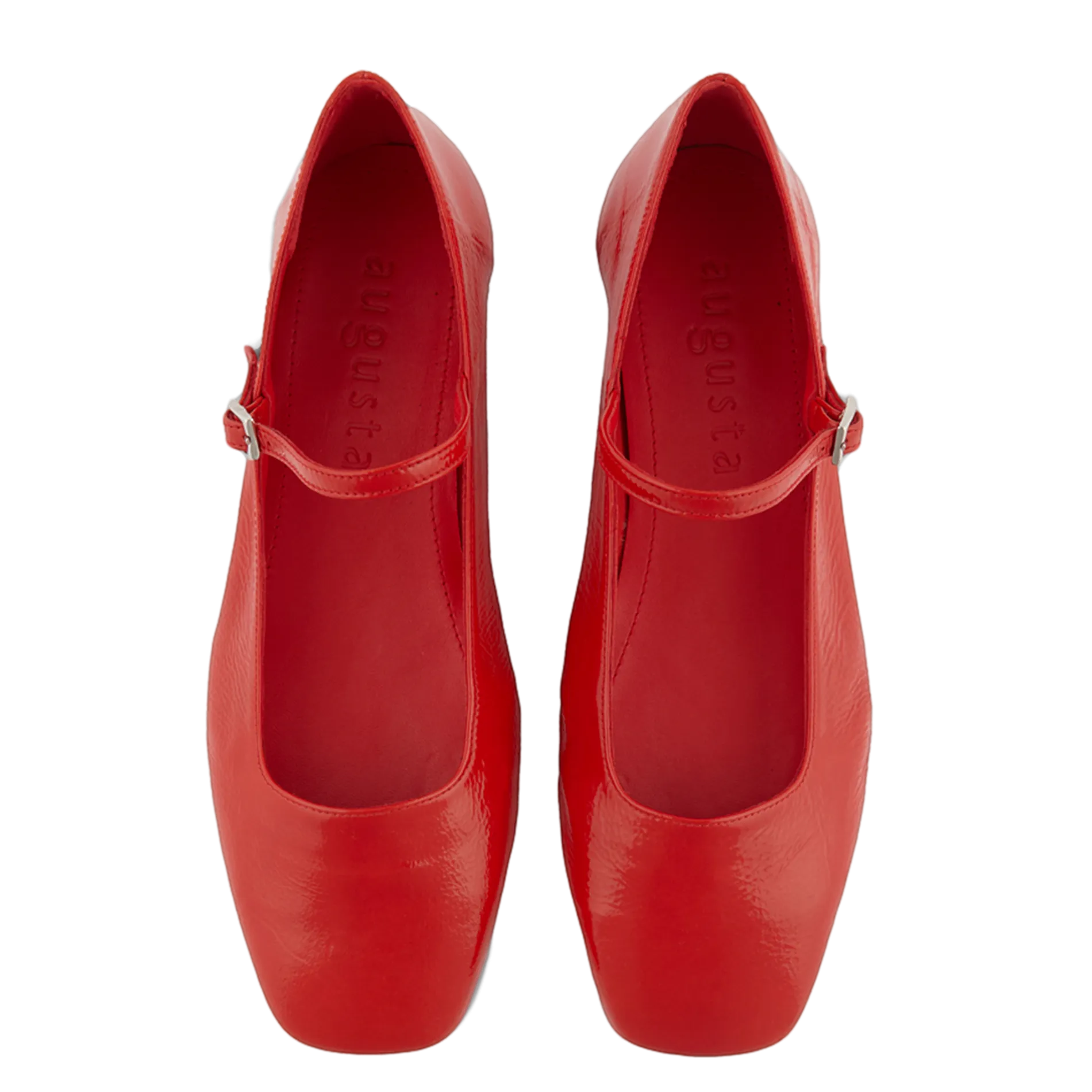 AUGUSTA   JULIETA - Ballerine in pelle lucida | Rosso