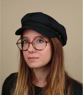 Cappellino brixtonFidler black herringbone wm     