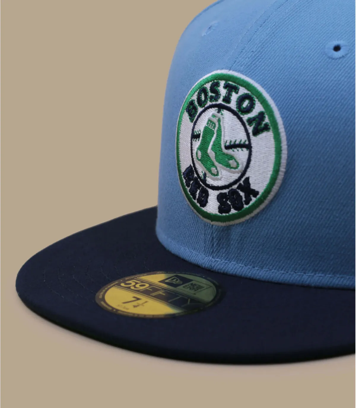 Cappellino fitted Boston bluSide Patch 59Fifty Boston Red Sox sky ocean navy     