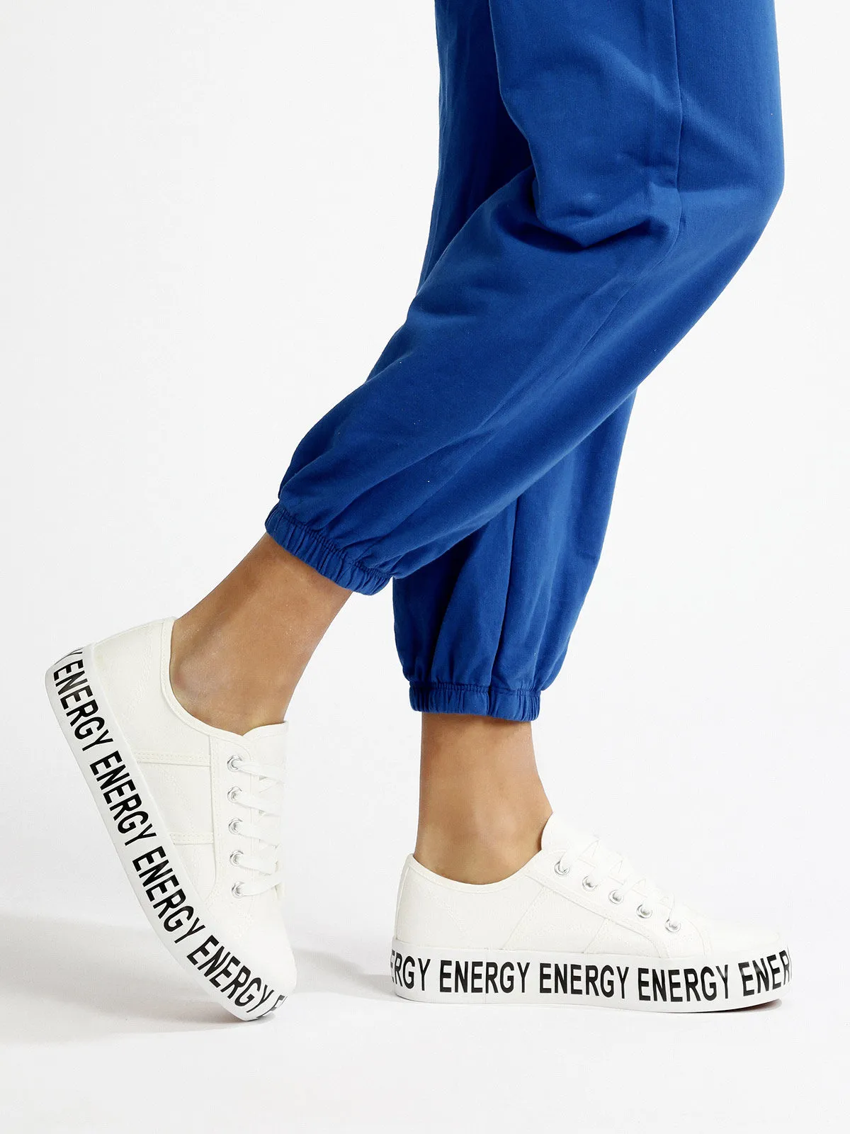 Energy Baskets femme en toile avec plateforme