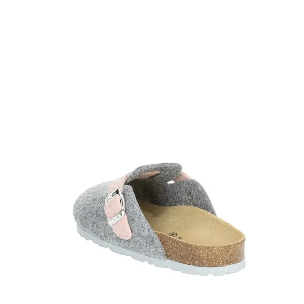 GRUNLAND  CIABATTA INVERNALE CB0683-40 GRIGIO/ROSA