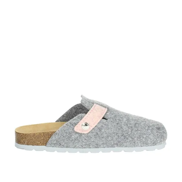 GRUNLAND  CIABATTA INVERNALE CB0683-40 GRIGIO/ROSA