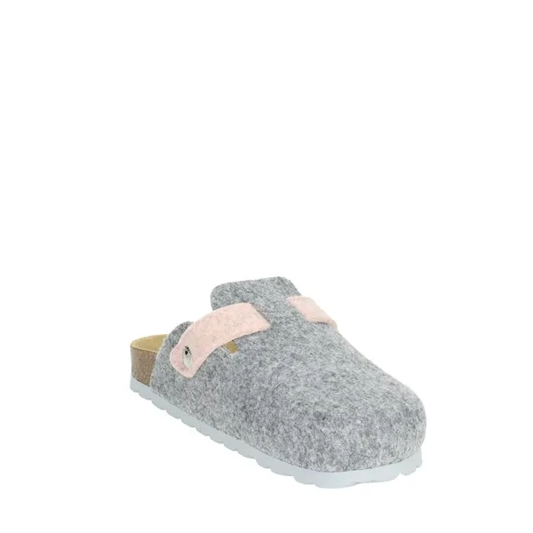 GRUNLAND  CIABATTA INVERNALE CB0683-40 GRIGIO/ROSA