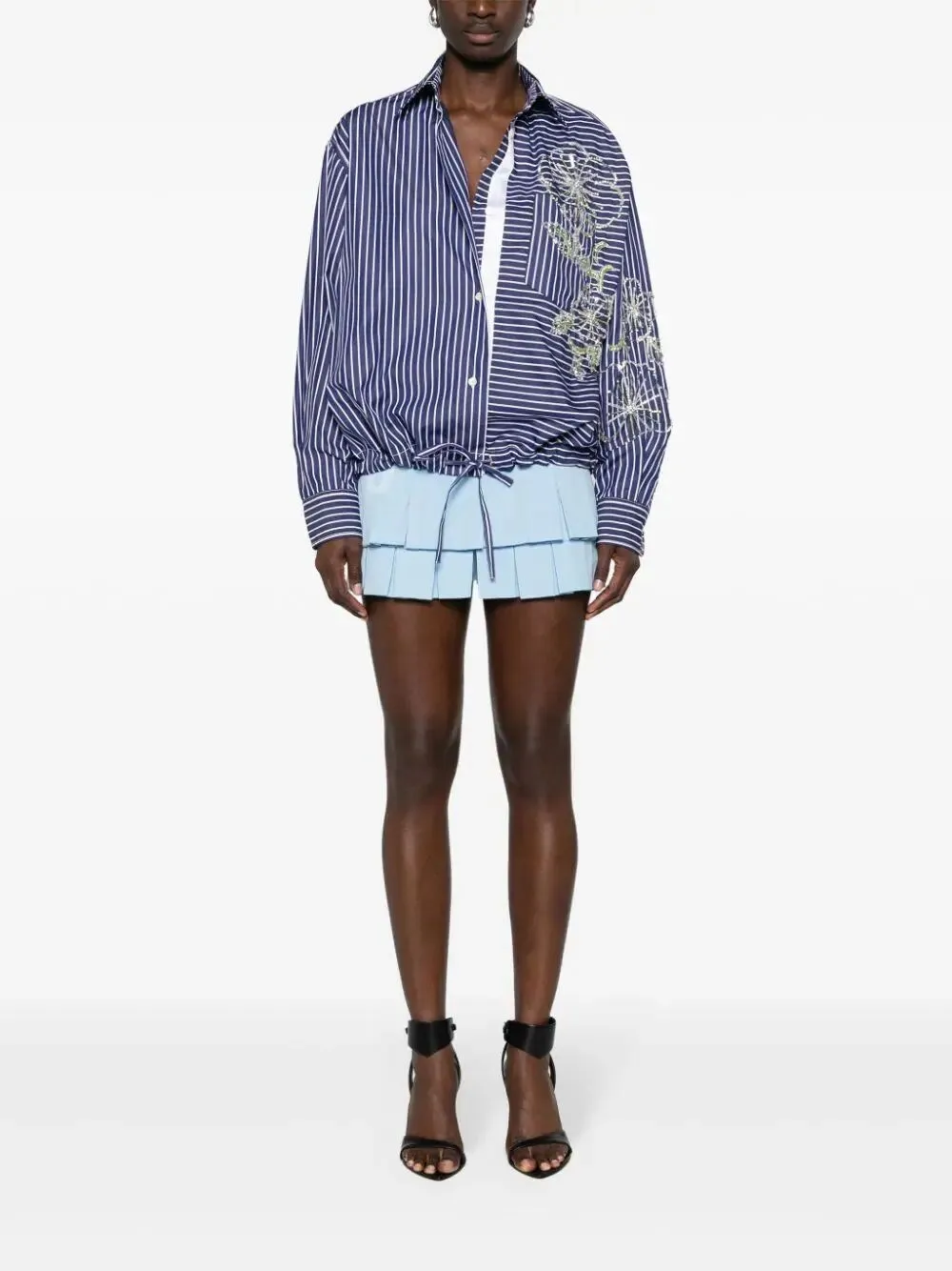 `Hibiscus` Embroidery Shirt