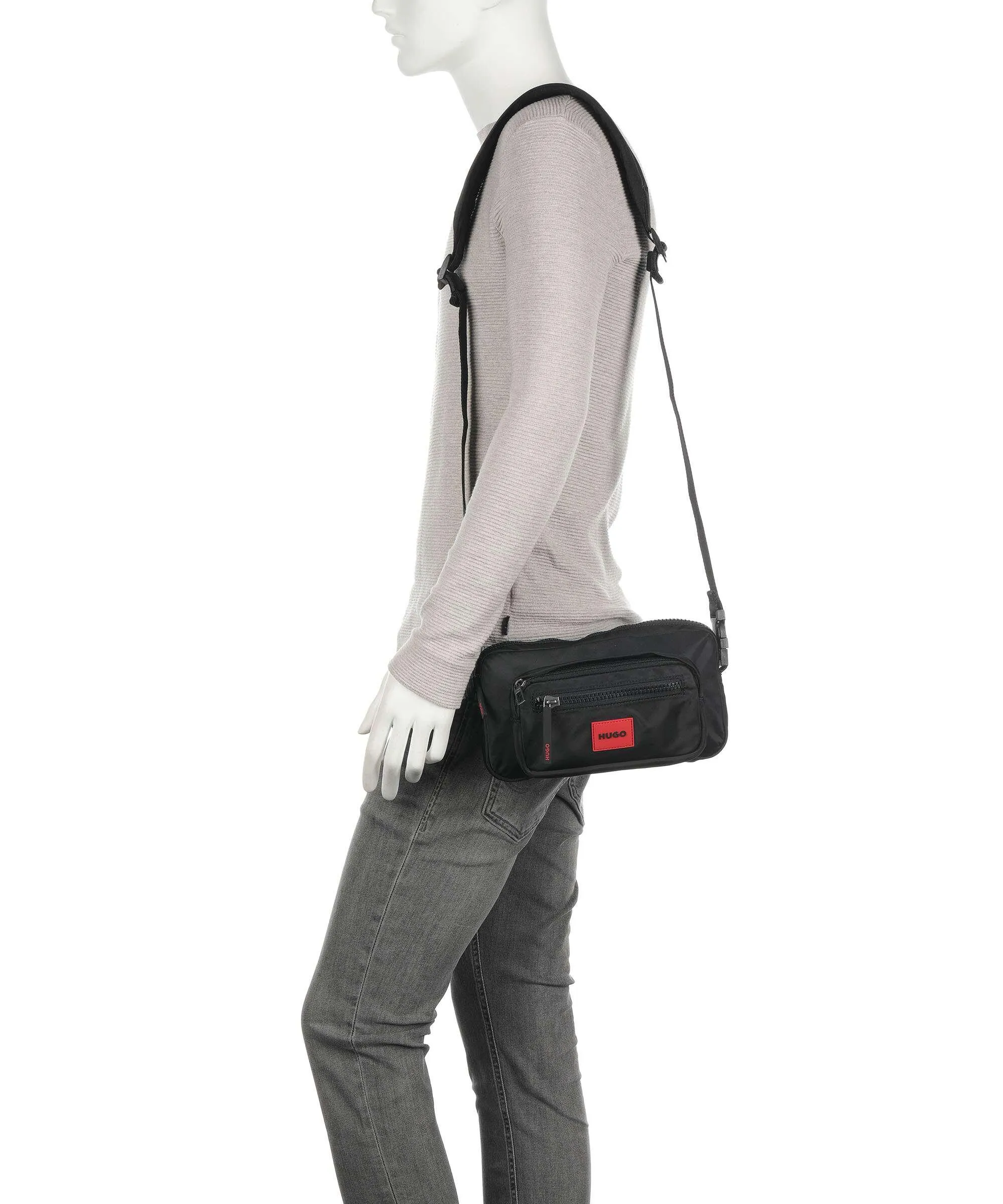 Hugo Ethon 2.0 Borsa a tracolla poliestere riciclato nero  