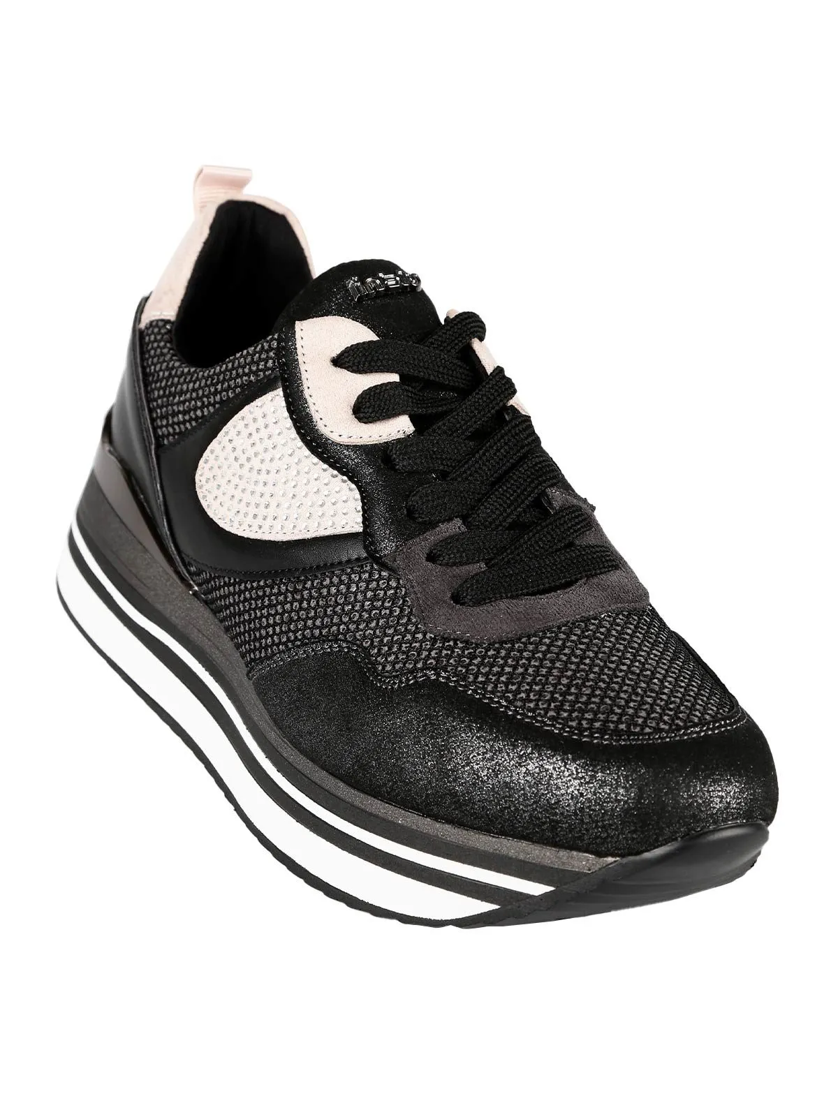 Inblu Baskets femme avec strass et plateforme