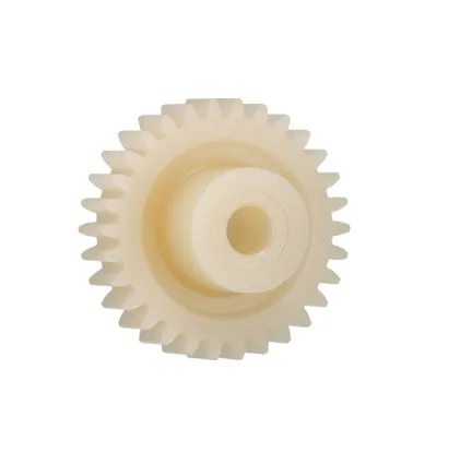 Ingranaggio cilindrico Igus, modulo 1, 27 denti, passo Ø 27mm, semigiunto Ø 15mm, foro Ø 6mm, in Igutek P360