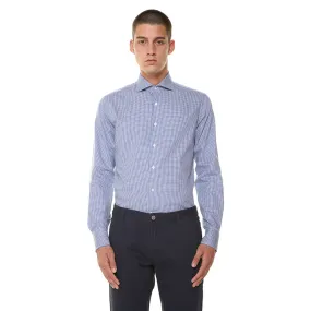 Linea Grigio Camicia uomo  microcheck  in cotone