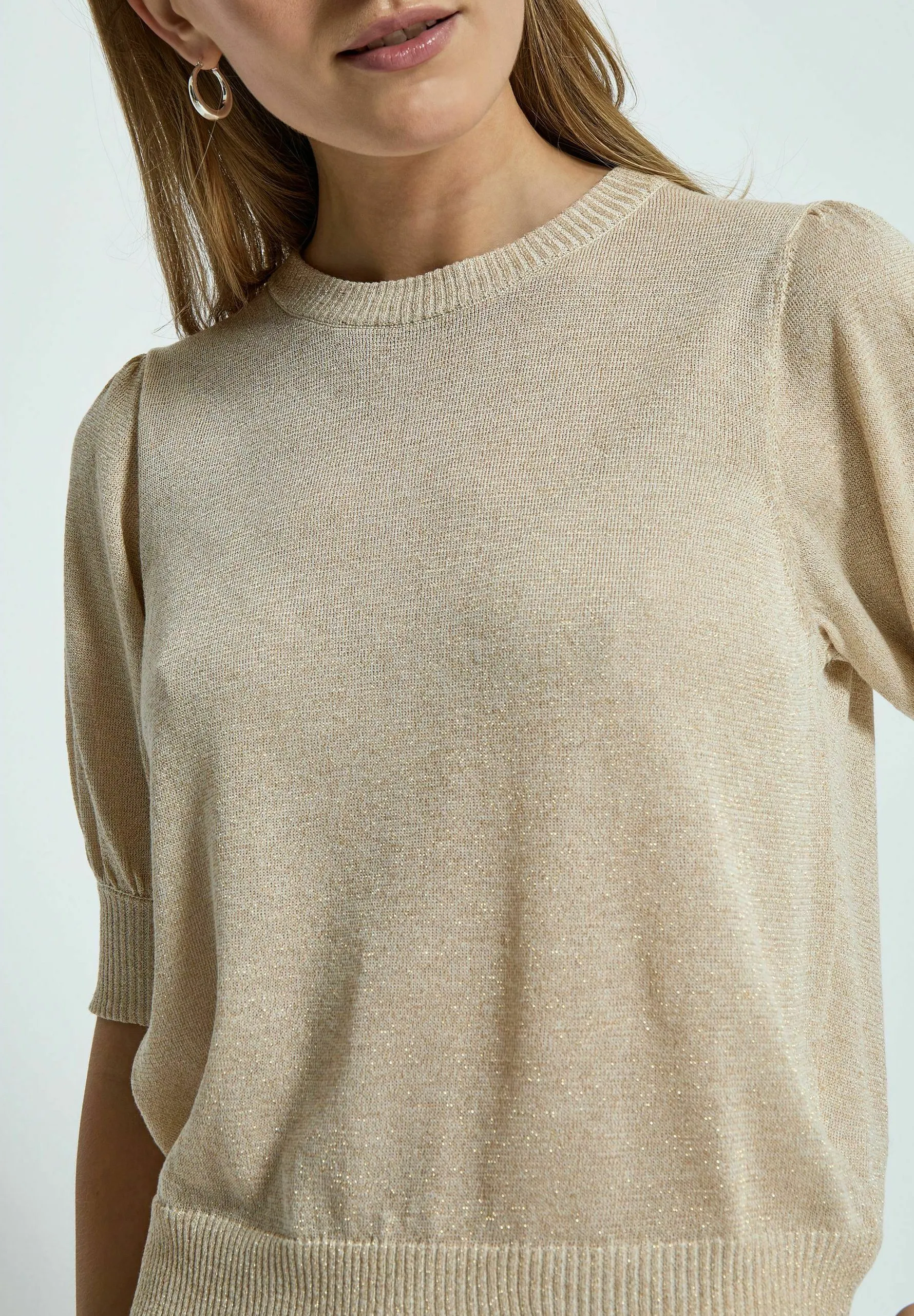 LIVA PUFF SLEEVE - T-shirt basic