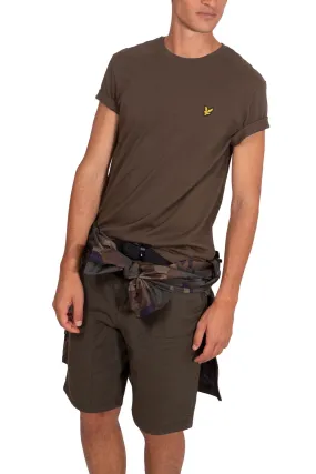 LYLE & SCOTT T-shirt basic uomo a tinta unita con logo 