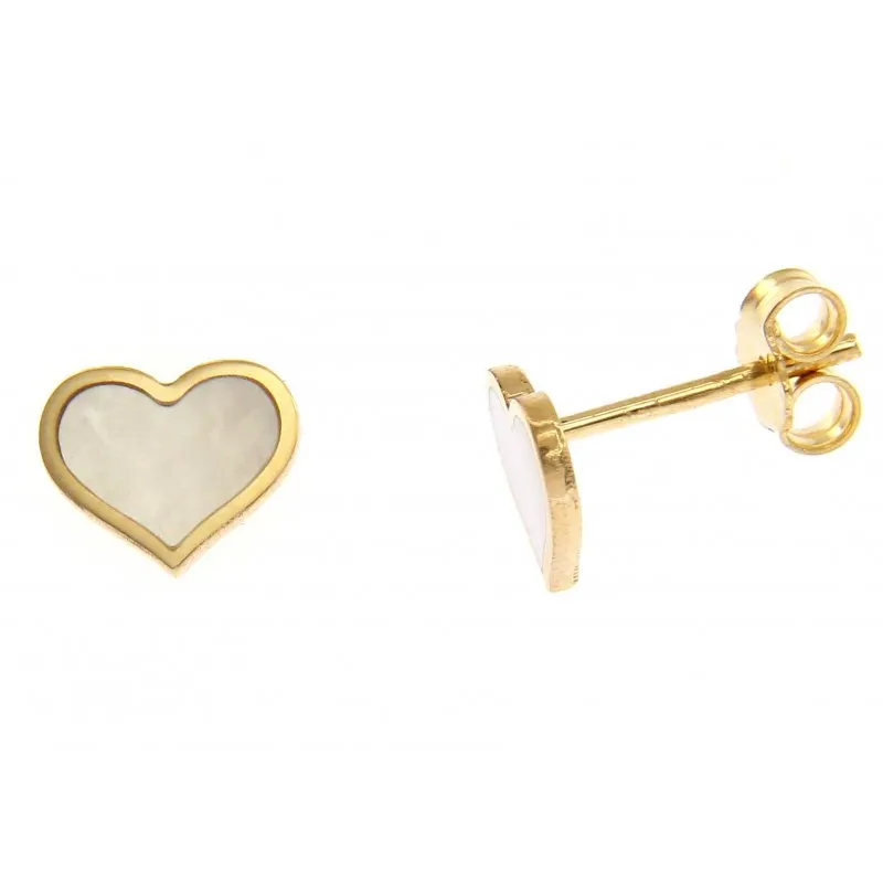 Orecchini Donna Oro Giallo Cuore 216469
