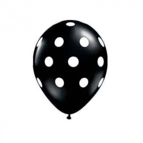 Palloncini a Pois nero 25 pz compleanno festa a tema