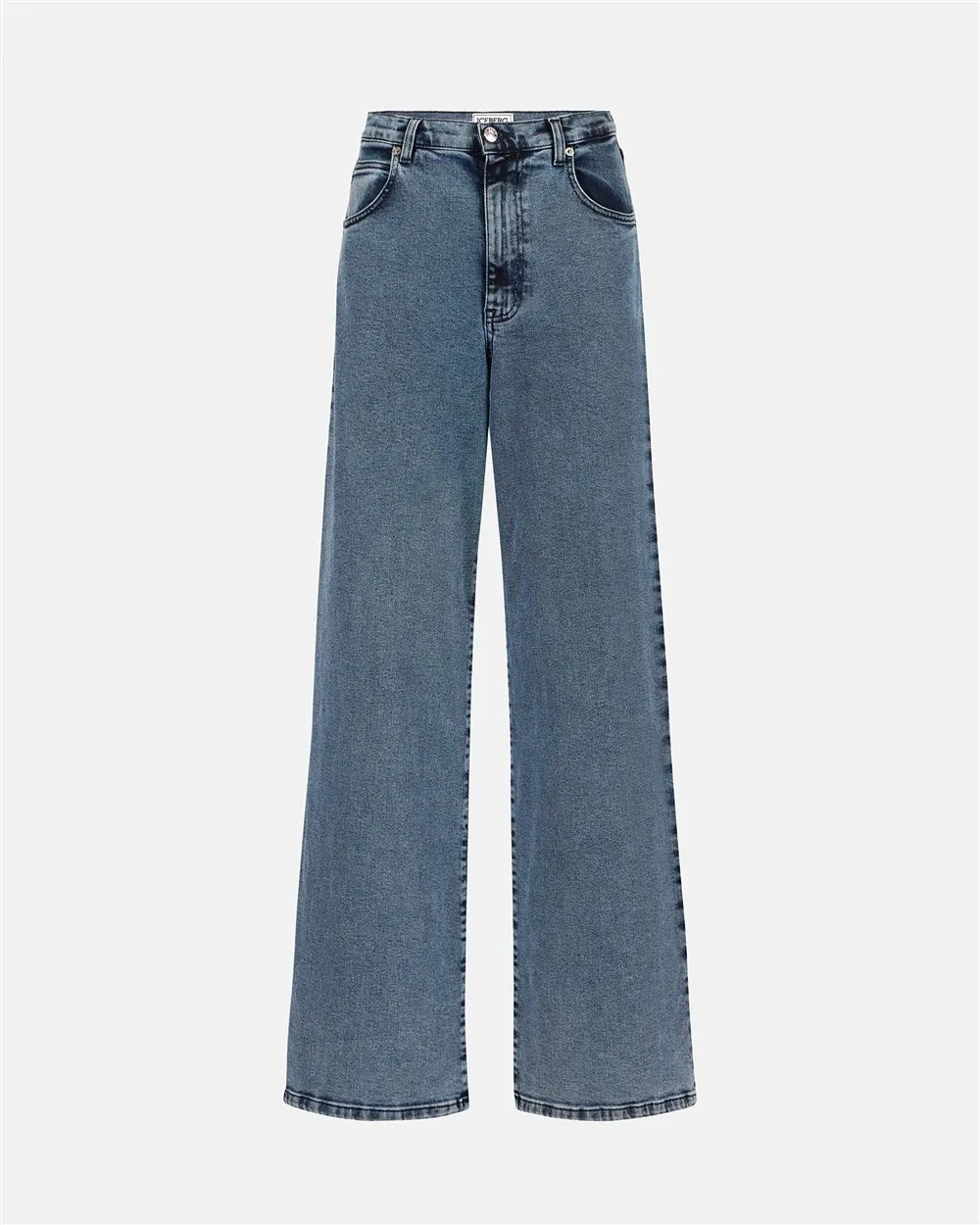 Pantaloni 5 tasche big flare fit