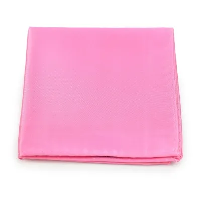 Papillon e fazzoletto da taschino da uomo in rosa
