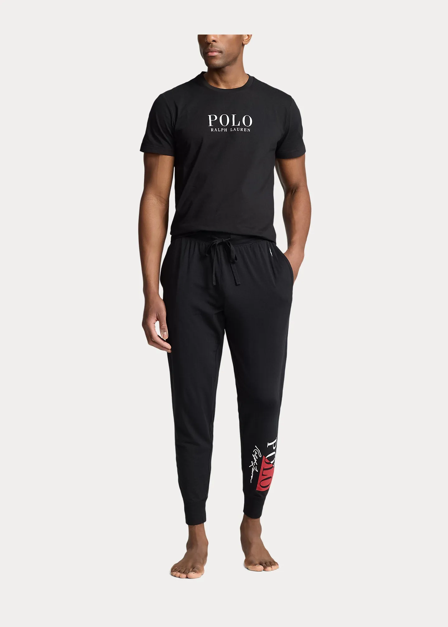 POLO RALPH LAUREN Maglietta da notte in jersey con logo
