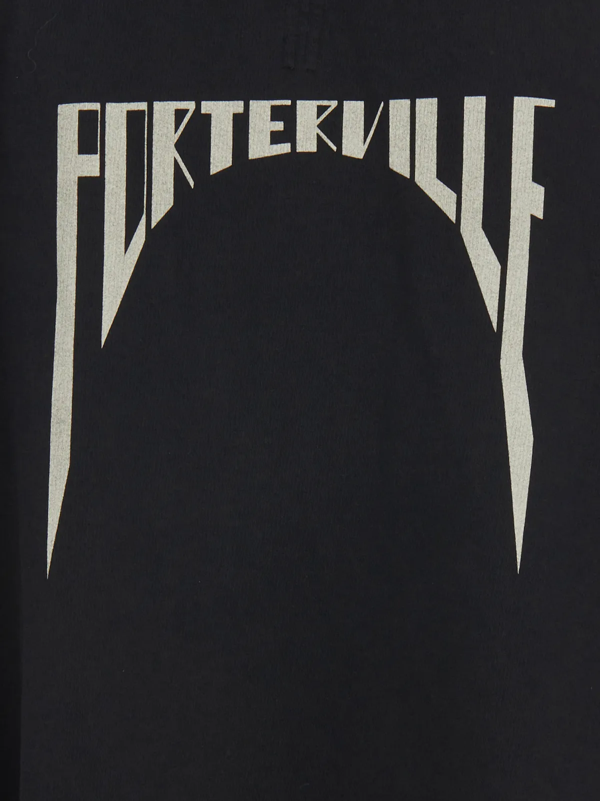 RICK OWENS DRKSHDW  FELPA JUMBO HOODED PETER BLACK PEAR 