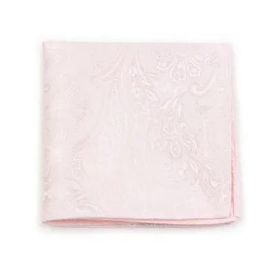 Scatola regalo con motivo paisley in rosa blush con cravatta da uomo, fiocco e accessori
