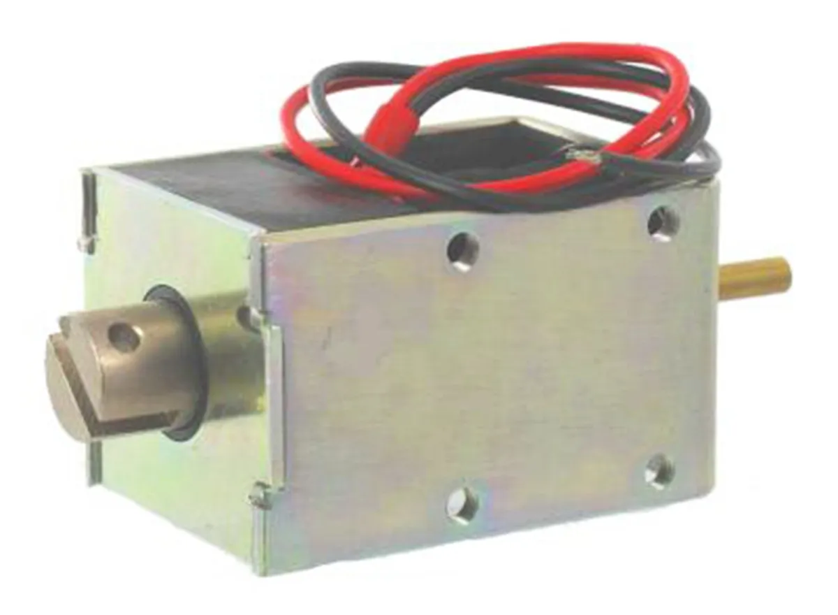 Solenoide lineare Push-Pull Mecalectro, 12 V dc, corsa max. 20mm, tenuta 10N