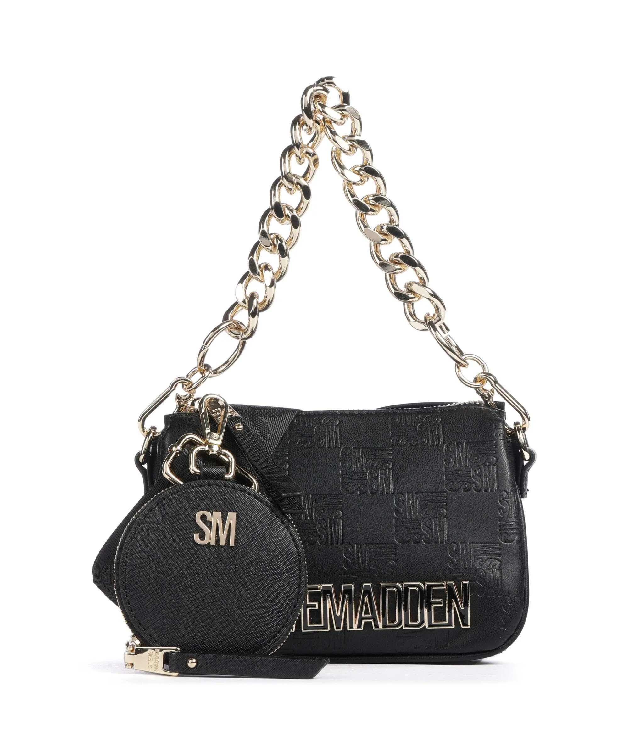  Steve Madden BMINIROY Borsa a tracolla pelle sintetica nero  