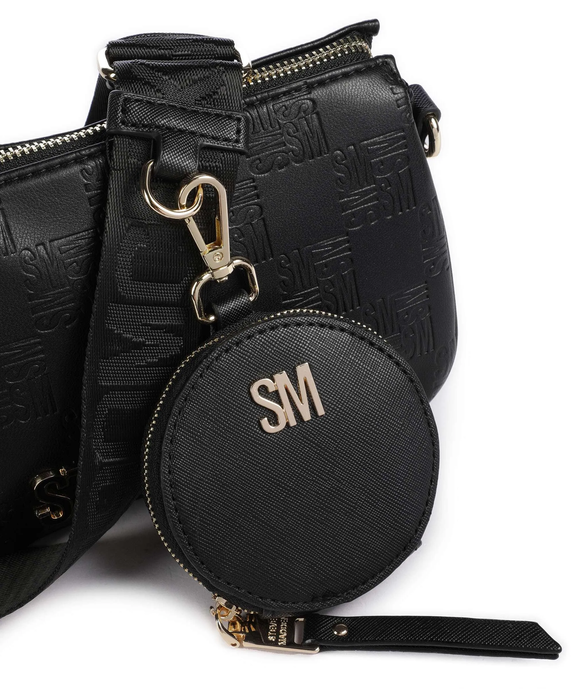  Steve Madden BMINIROY Borsa a tracolla pelle sintetica nero  