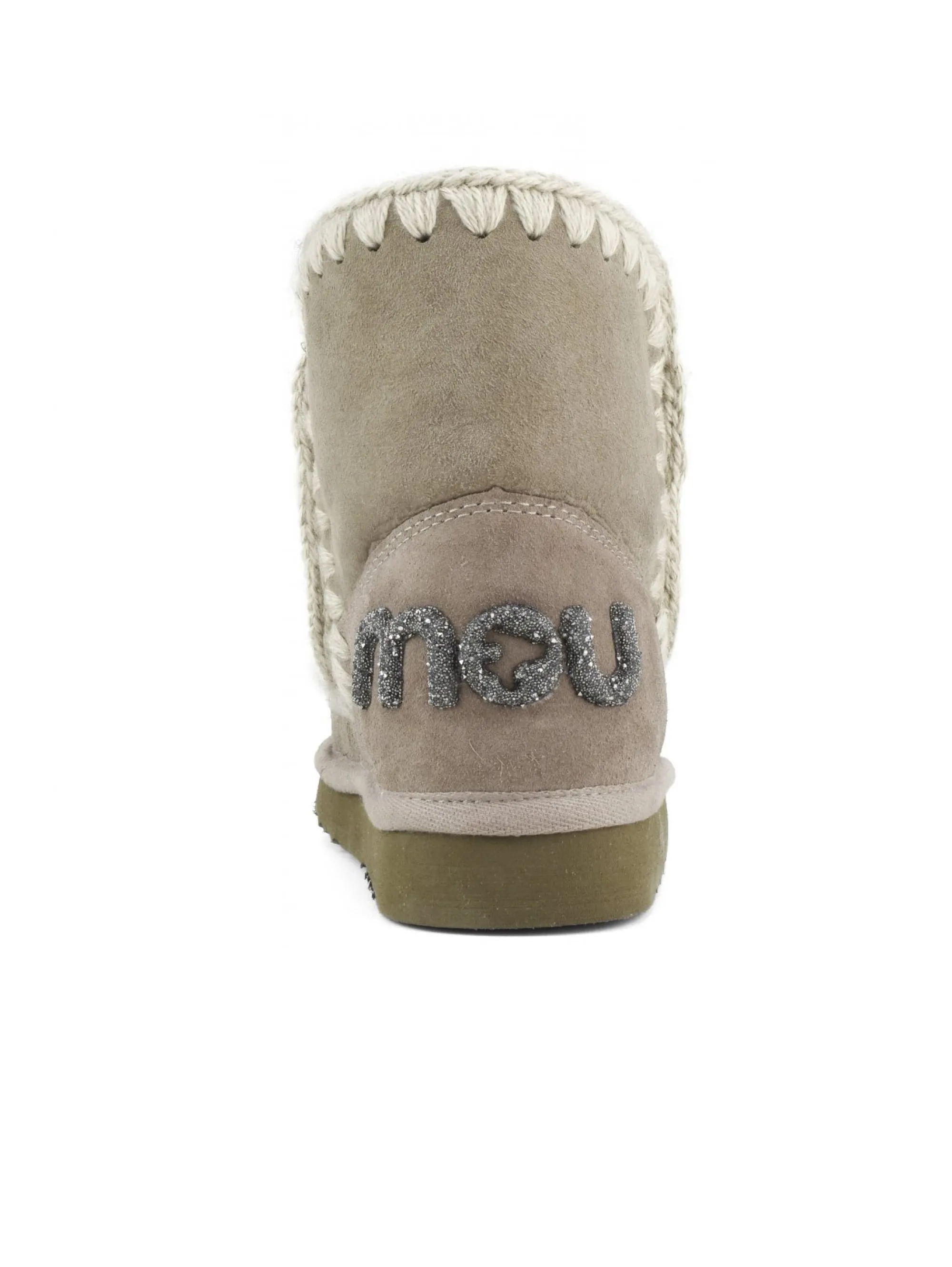 Stivaletto con Logo Glitter Grigio