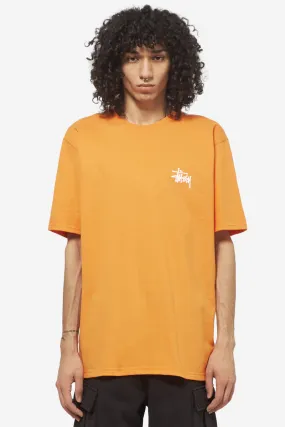 T-Shirt BASIC STUSSY  in cotone arancione
