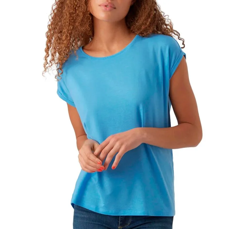 T-Shirt basic tinta unita in lyocell 