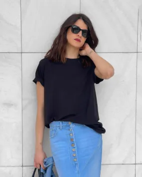 T-SHIRT BASIC TONIA NERO