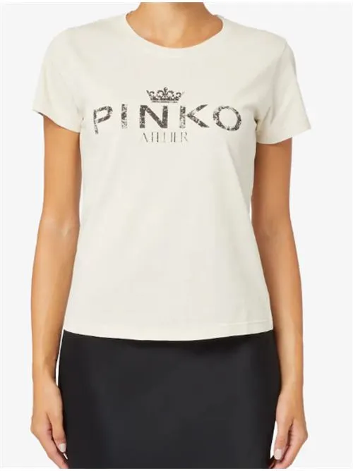     T-shirt in cotone Bussolotto Pinko