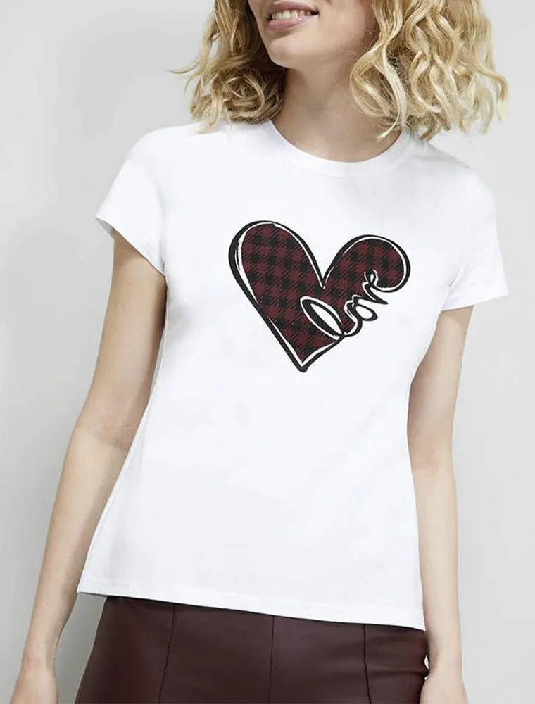 T-shirt Manica Corta Grey Pennyblack - Bianco