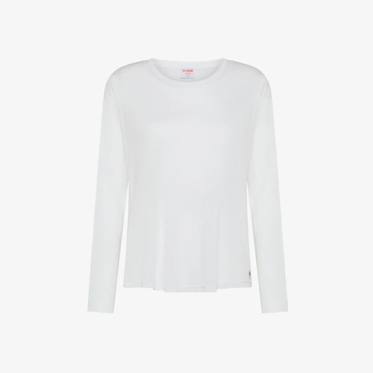 T-SHIRT ROUND NECK MODAL L/S BIANCO PANNA