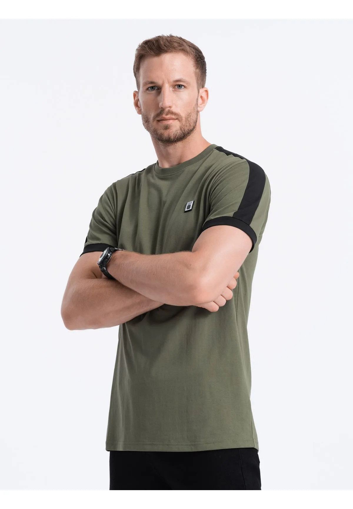 WITH CONTRASTING - T-shirt basic